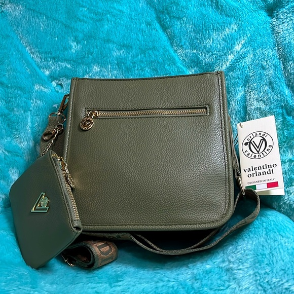 VALENTINO ORLANDI Green Crossbody/camera strap with card wallet - Picture 4 of 4